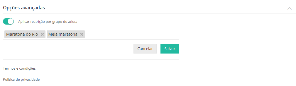 Opções